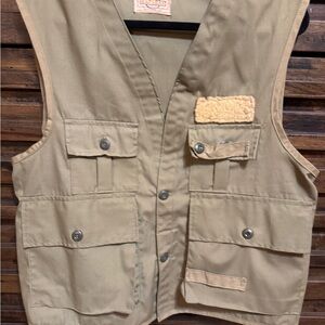 Vintage Hunting Fly Fishing Vest SafTBak Clothes Water Repellent Mens Large? EUC